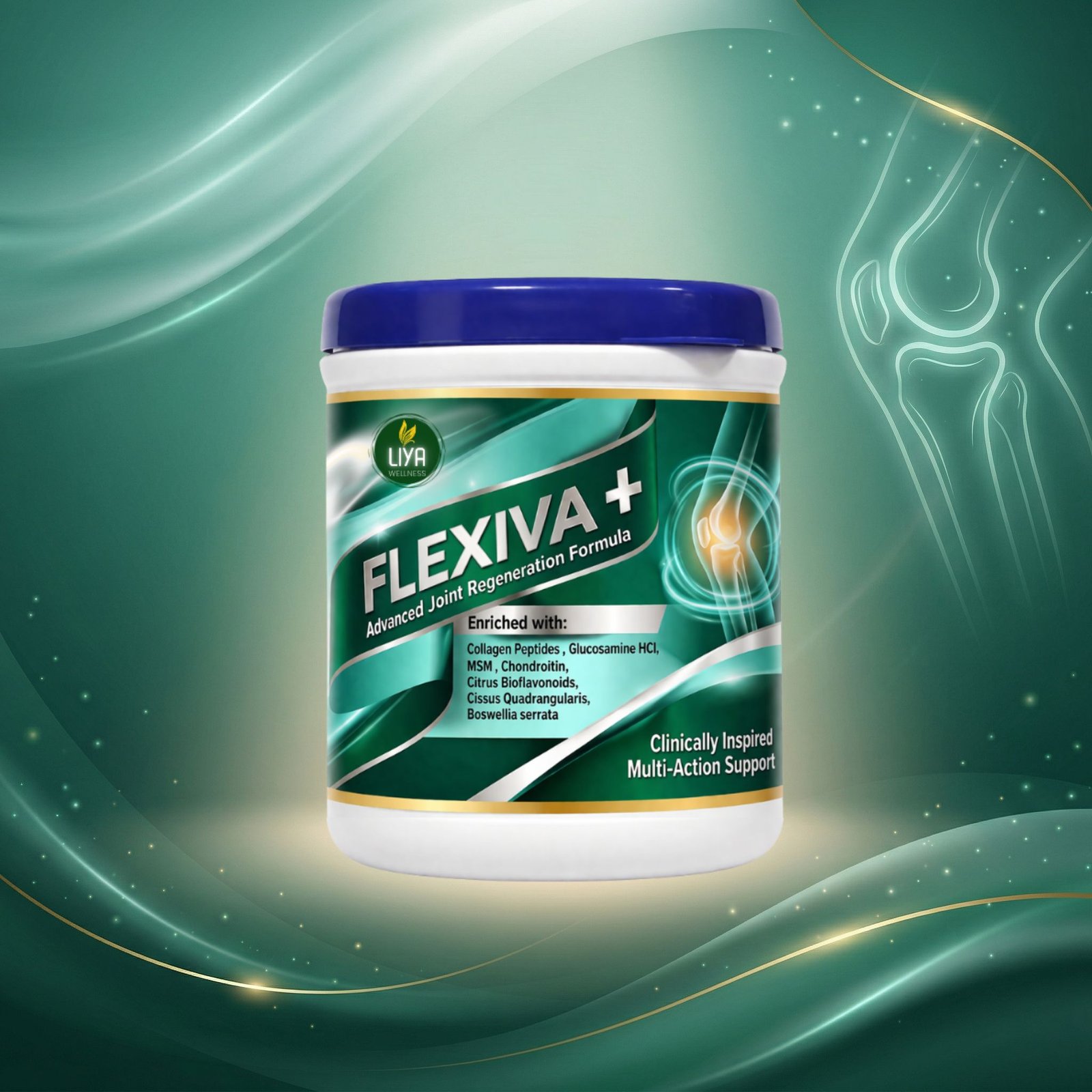 Flexiva+ — Advanced Joint Support Supplement Powder for Knee Pain & Flexibility