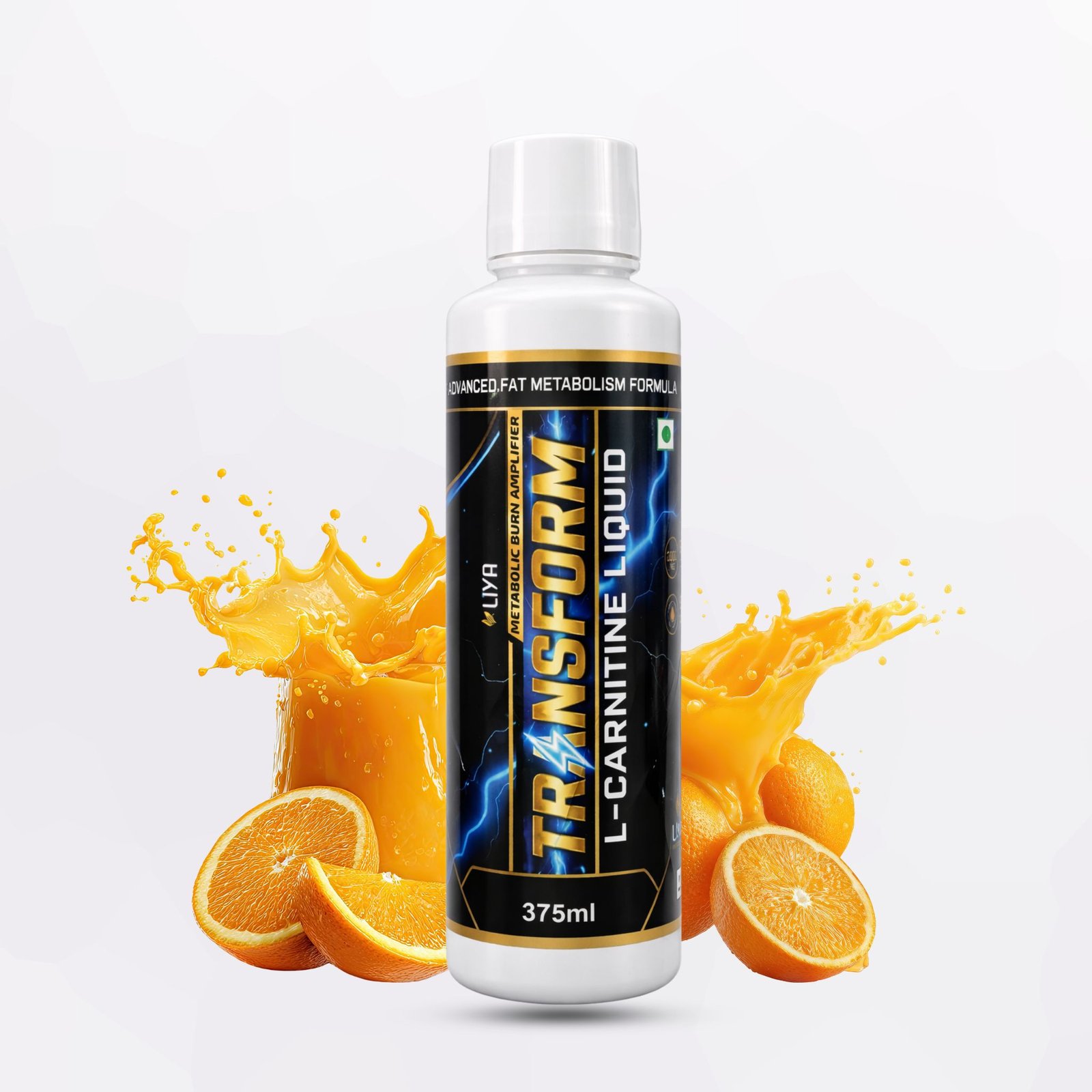 Liya Transform L-Carnitine Liquid 3000mg with Caffeine | Fat Burner & Energy Boost | 375ml
